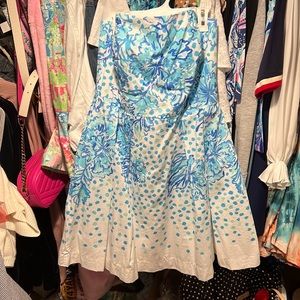 Lilly Pulitzer strapless dress size 10